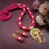 Gold Ganesha Necklace Set - Image 4